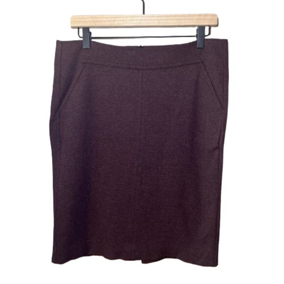 Women's 10 Trina Turk Soft Stretch Knit Pencil Skirt Pockets - Picture 1 of 9